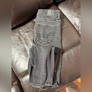 American Eagle Outfitters Dark Gray Skinny Jeans